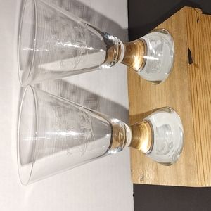A set of crystal glasses